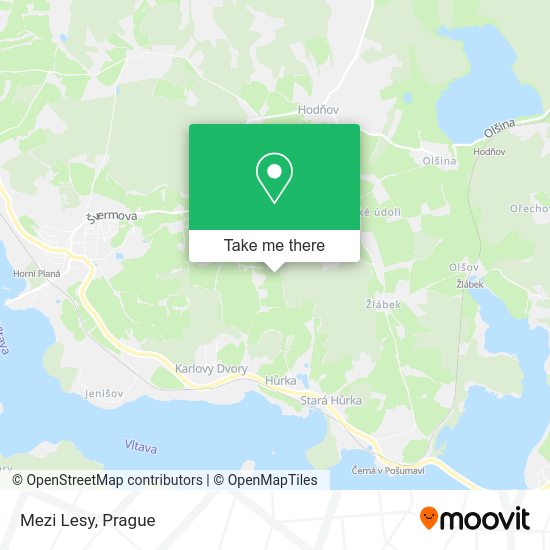 Карта Mezi Lesy