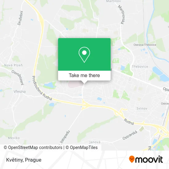 Květiny map