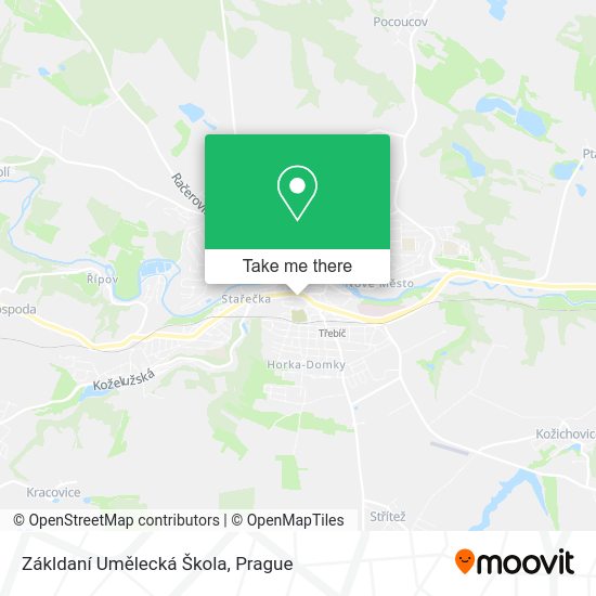 Zákldaní Umělecká Škola map