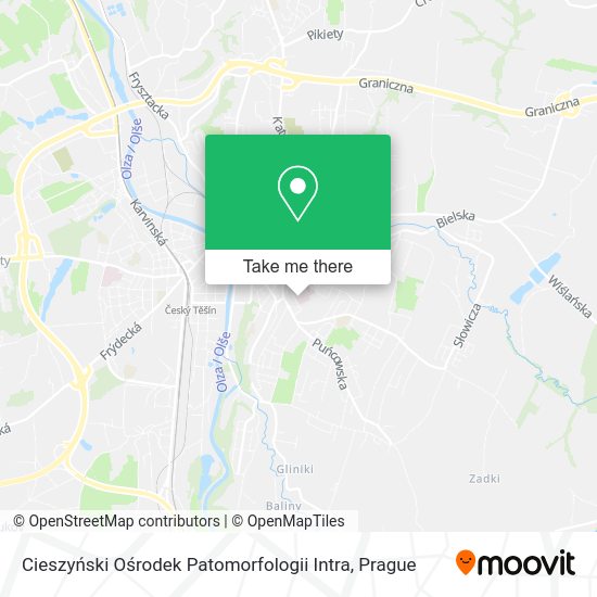 Cieszyński Ośrodek Patomorfologii Intra map
