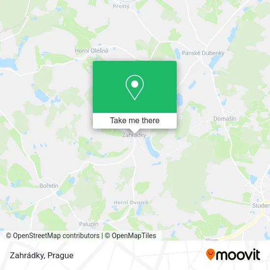 Карта Zahrádky