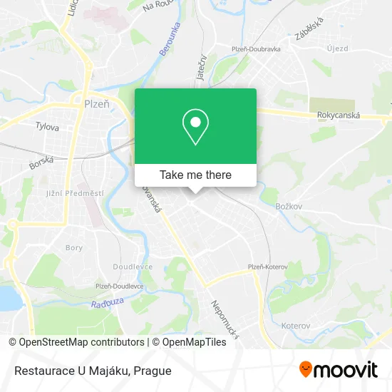 Карта Restaurace U Majáku