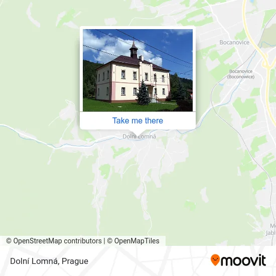 Карта Dolní Lomná