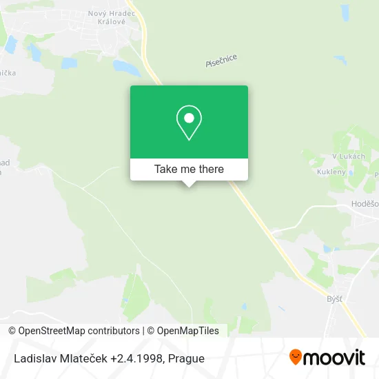 Ladislav Mlateček +2.4.1998 map