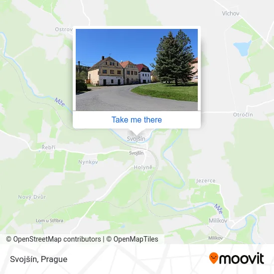 Карта Svojšín