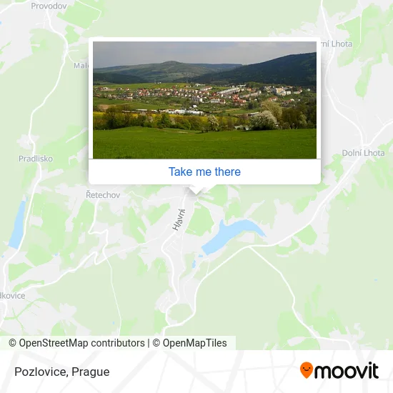 Карта Pozlovice