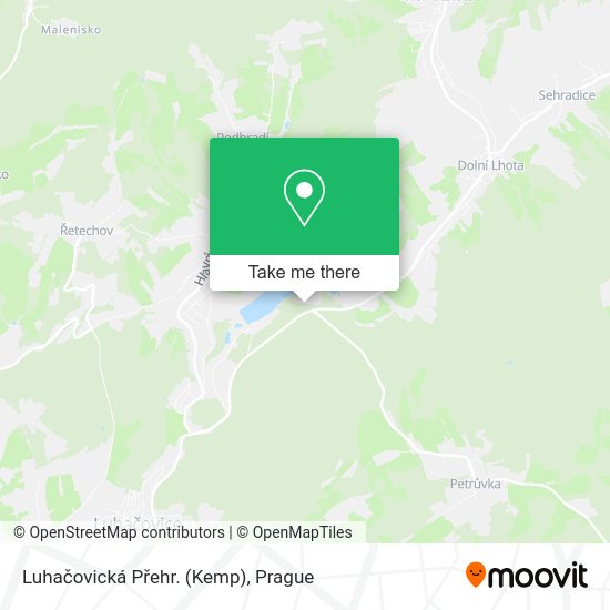 Luhačovická Přehr. (Kemp) map