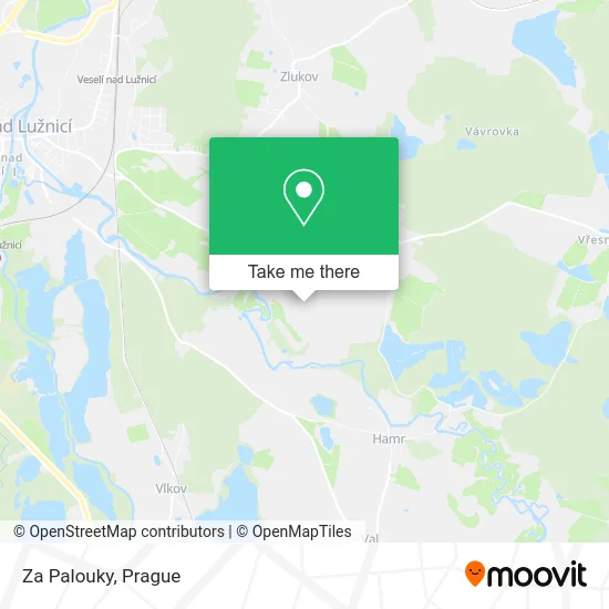 Карта Za Palouky