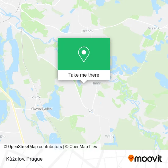 Kůžalov map