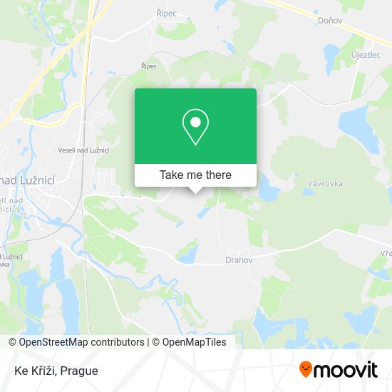 Ke Kříži map
