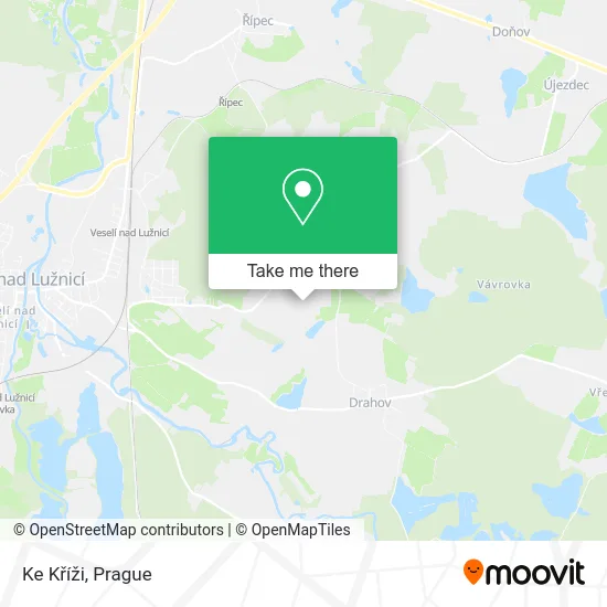 Карта Ke Kříži