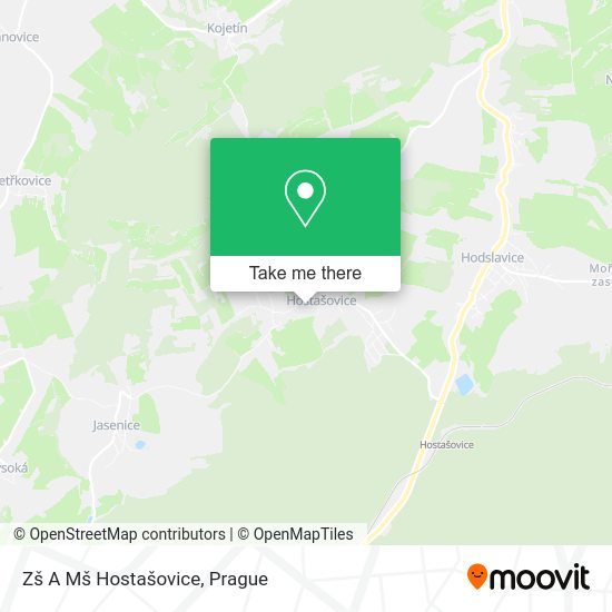 Zš A Mš Hostašovice map