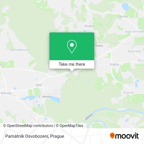Památník Osvobození map