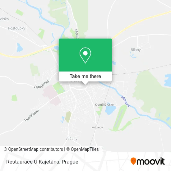 Карта Restaurace U Kajetána