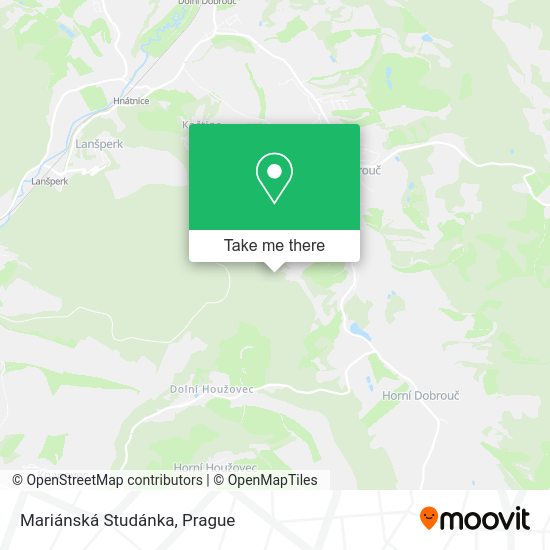Карта Mariánská Studánka
