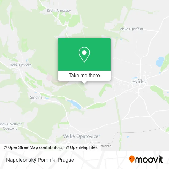 Карта Napoleonský Pomník
