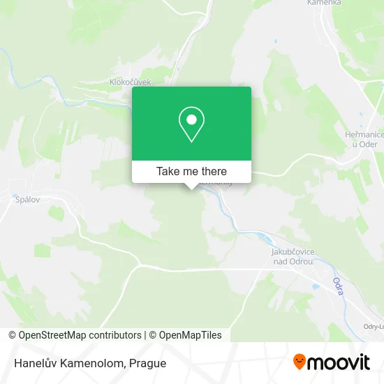 Карта Hanelův Kamenolom