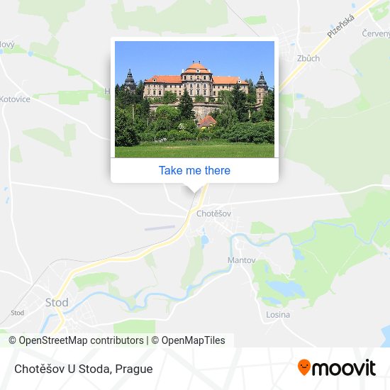 Карта Chotěšov U Stoda
