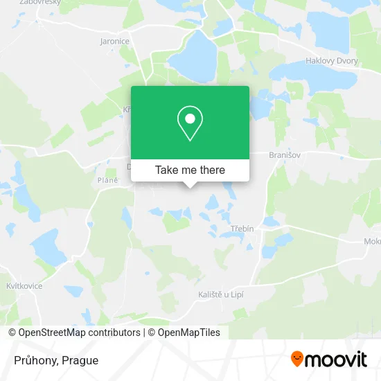 Карта Průhony