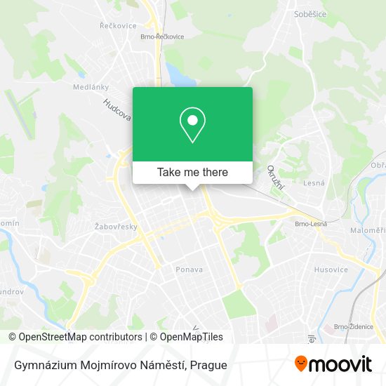 Gymnázium Mojmírovo Náměstí map