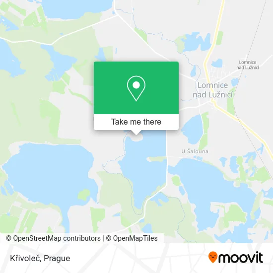 Křivoleč map