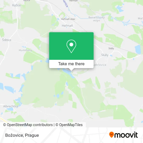 Карта Božovice