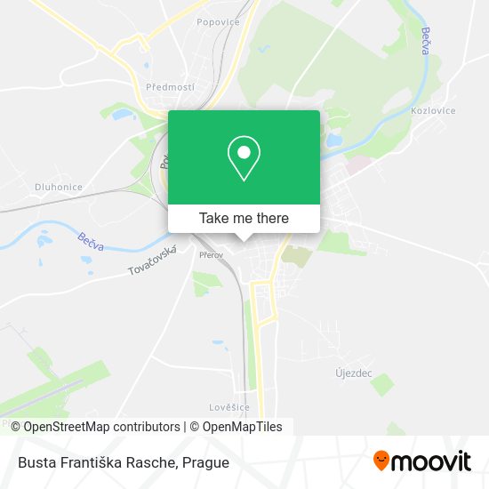 Busta Františka Rasche map