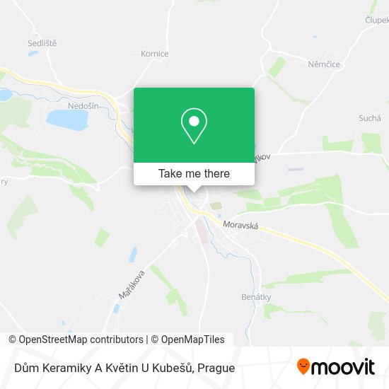 Dům Keramiky A Květin U Kubešů map