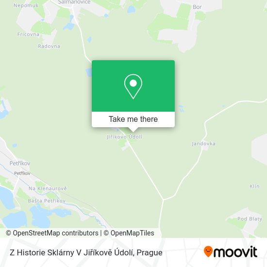 Z Historie Sklárny V Jiříkově Údolí map