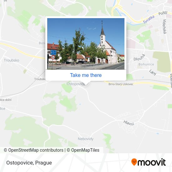 Ostopovice map