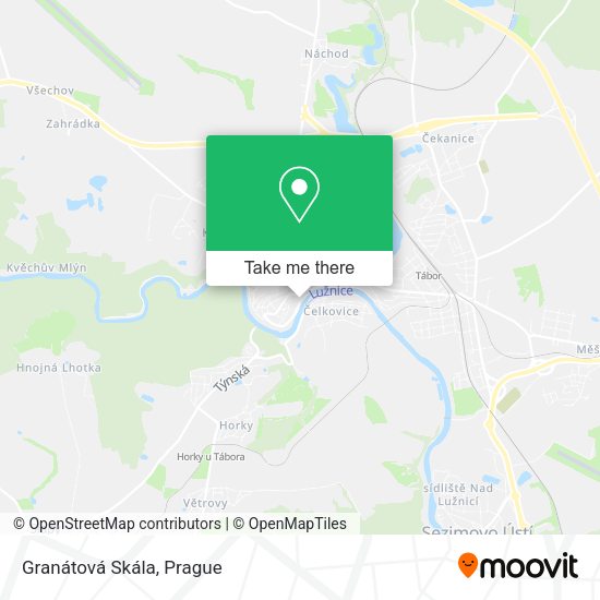 Granátová Skála map