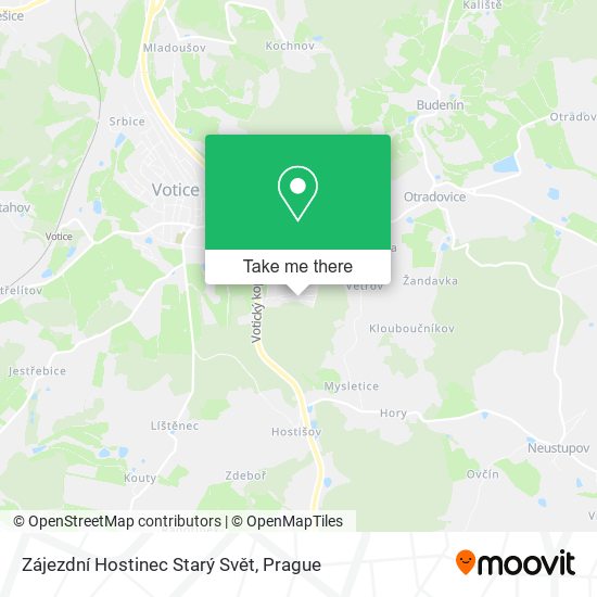 Zájezdní Hostinec Starý Svět map