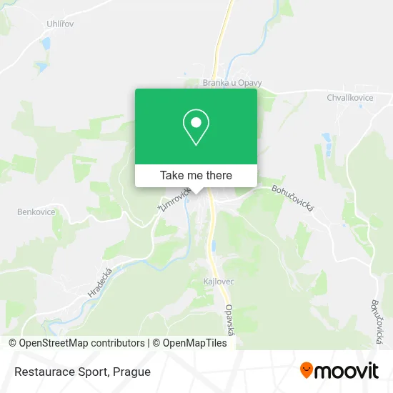 Restaurace Sport map