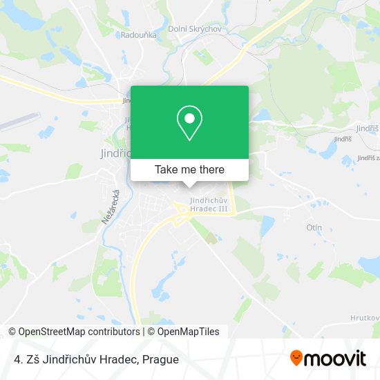4. Zš Jindřichův Hradec map