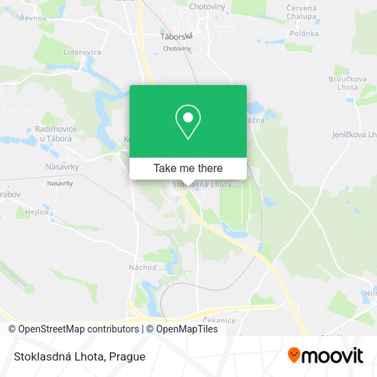 Карта Stoklasdná Lhota