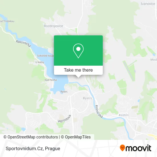 Карта Sportovnidum.Cz
