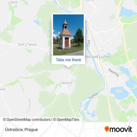 Карта Ústrašice