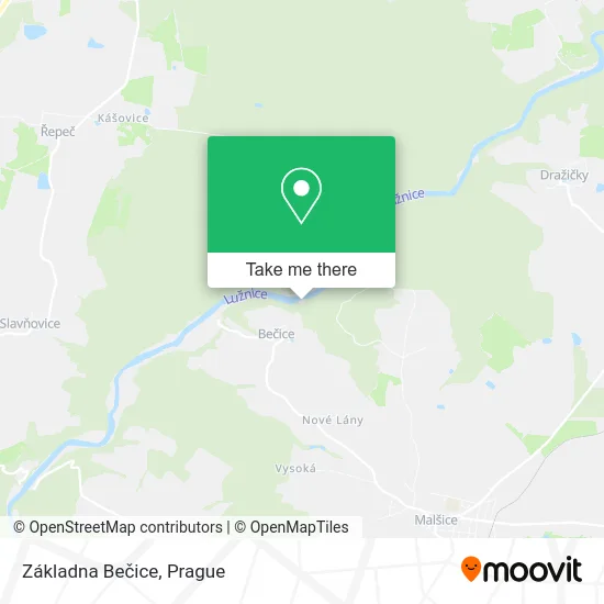 Карта Základna Bečice