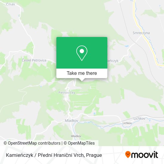 Kamieńczyk / Přední Hraniční Vrch map