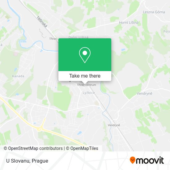 Карта U Slovanu