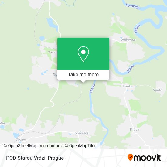 POD Starou Vráží map