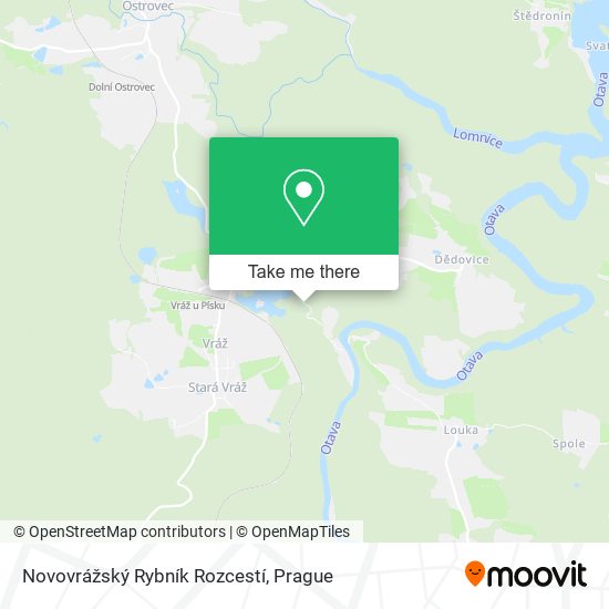 Novovrážský Rybník Rozcestí map