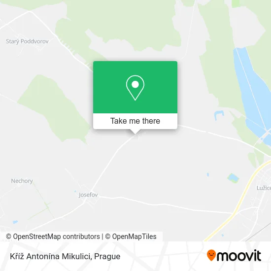 Kříž Antonína Mikulici map