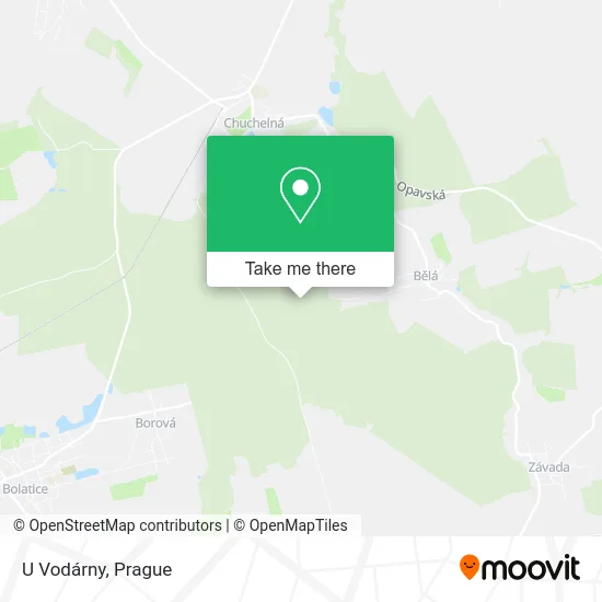 Карта U Vodárny