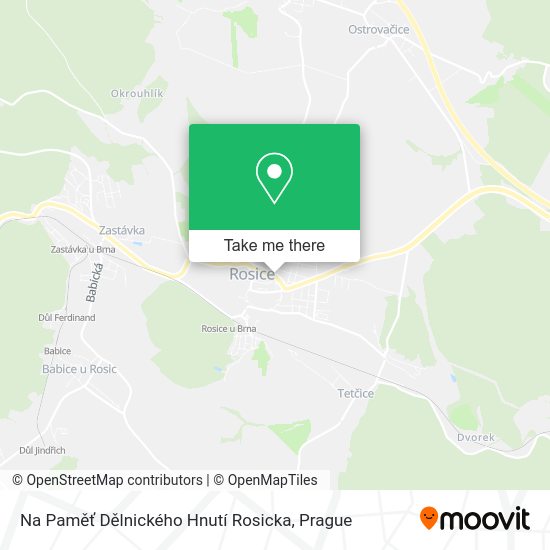 Na Paměť Dělnického Hnutí Rosicka map