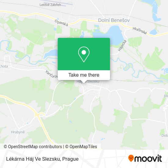 Lékárna Háj Ve Slezsku map