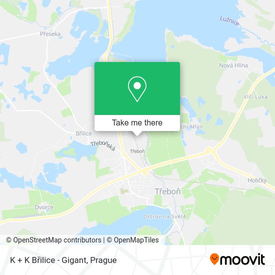 K + K Břilice - Gigant map