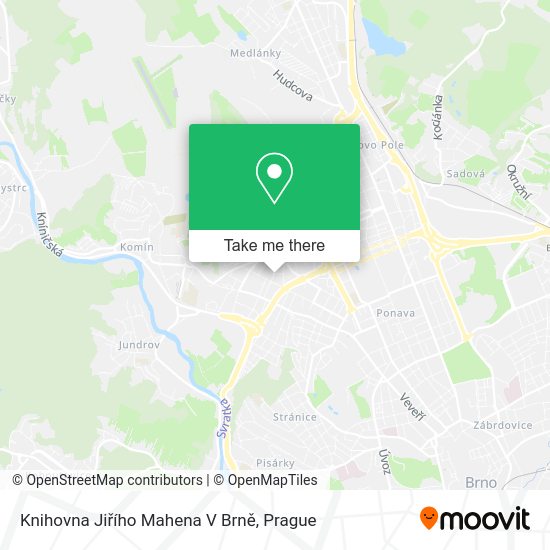 Knihovna Jiřího Mahena V Brně map