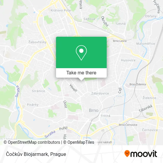 Карта Čočkův Biojarmark