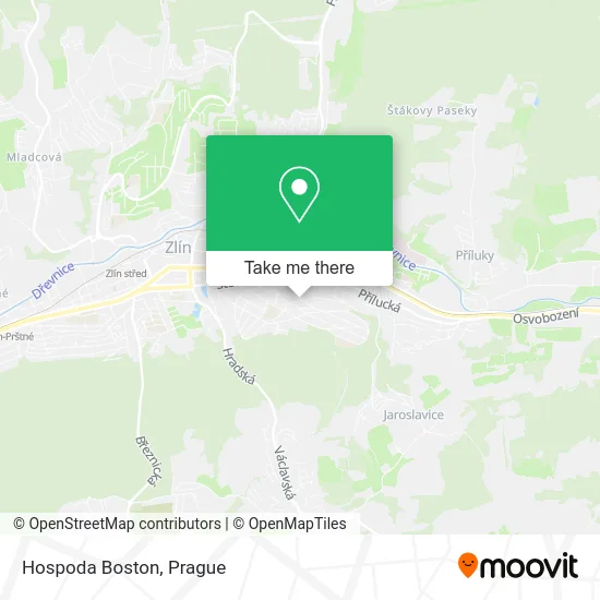 Карта Hospoda Boston